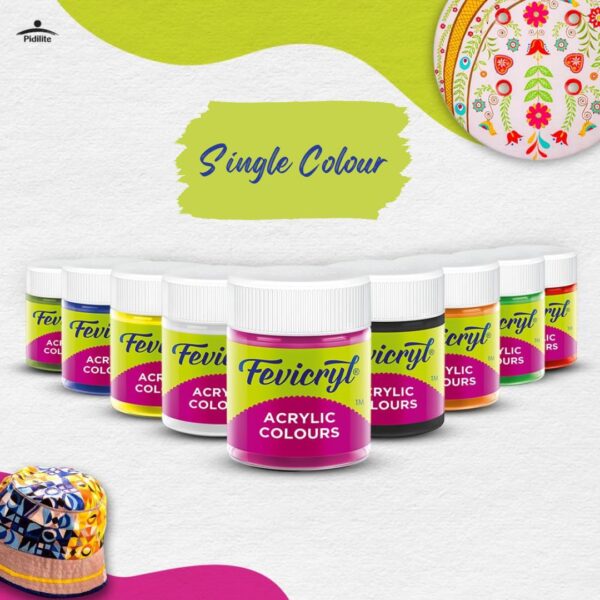 Fevicryl Acrylic Colour - Individual Shades, 15 ML