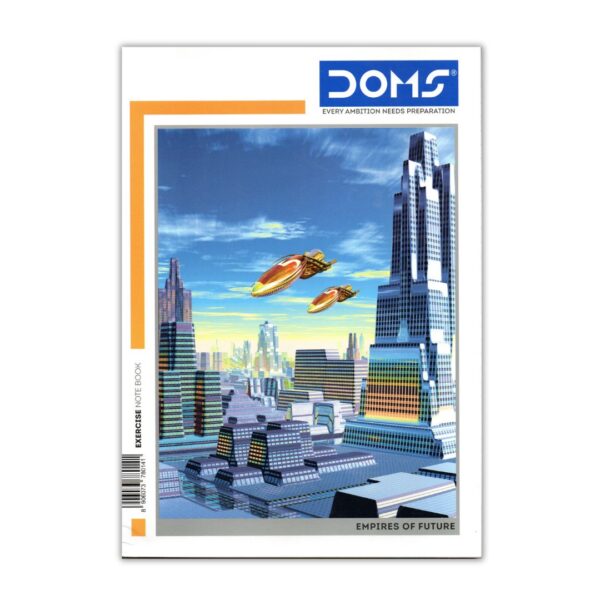DOMS A4 Exercise Notebook - 172 Pages, Single Line Ruled