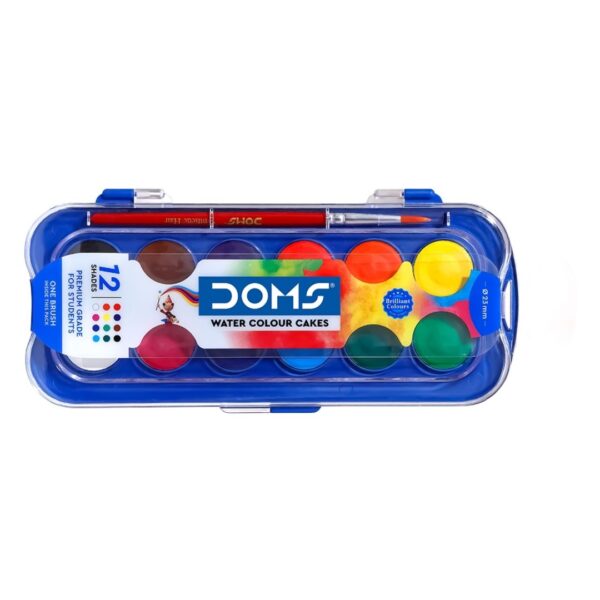 DOMS Aqua Colour Cakes - 12 Shades, 23 MM