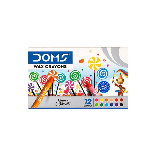 DOMS Mini Wax Crayons - 12 Shades