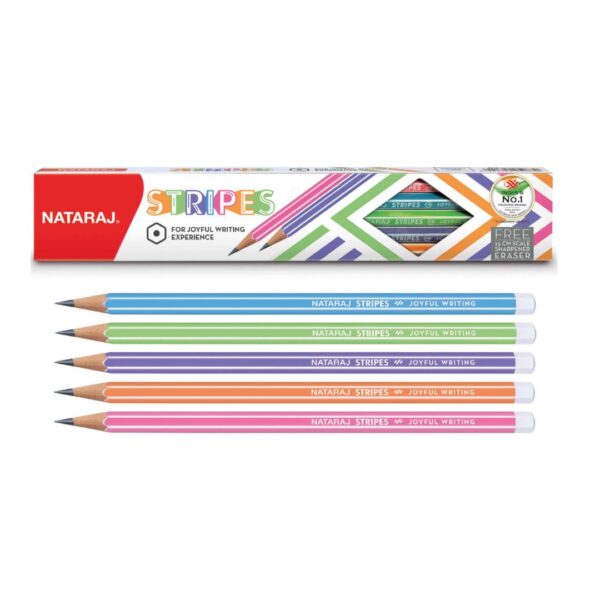 Nataraj Strips Pencils - 10 Pcs Pack