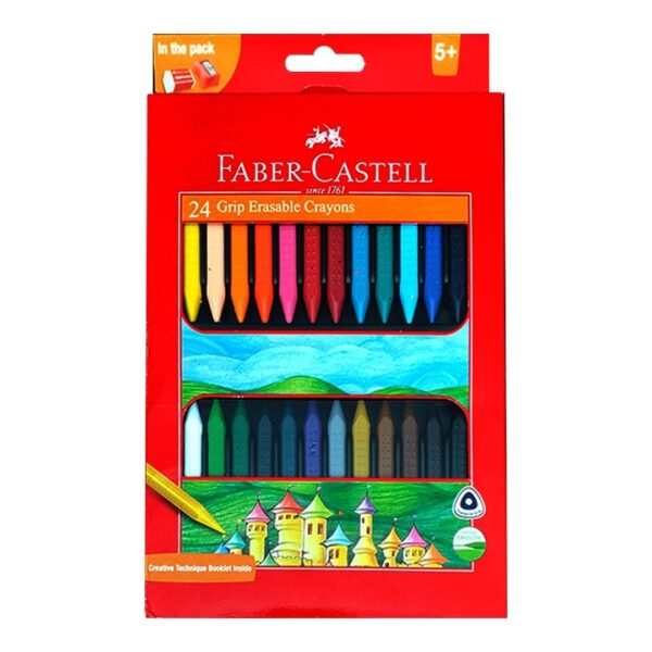 Faber-Castell Grip Erasable Crayons - 24 Shades