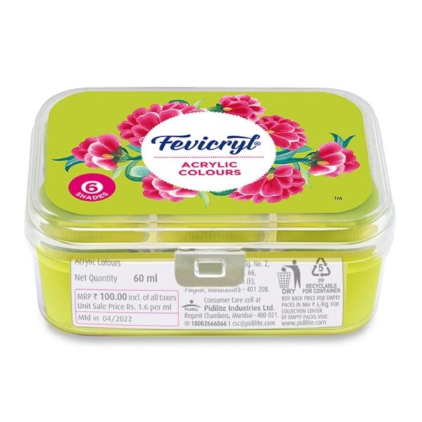 Fevicryl Acrylic Sunflower Kit - 6 Shades