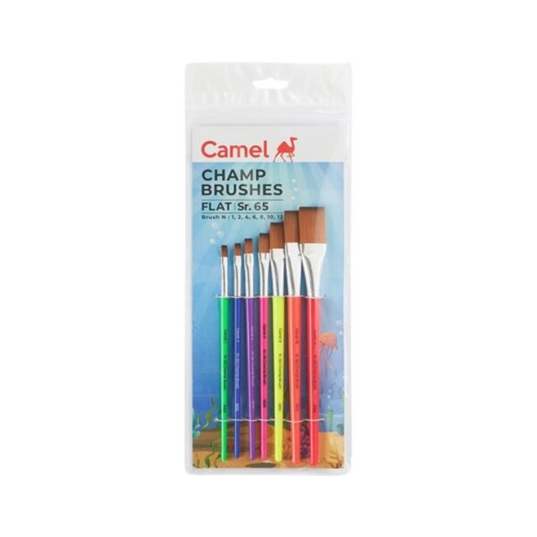 Camel Champ Flat Brushes – Set of 07