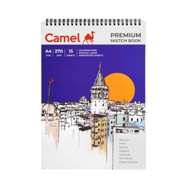 Camel Premium Sketch Book – A4, 15 Sheets