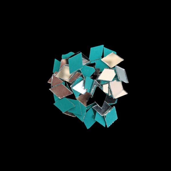 Diamond Shape Glass Mirror – 15 MM (40g Pack)