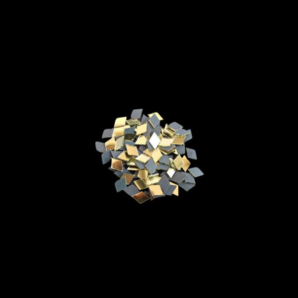 Golden Diamond Shape Glass Mirror – 10 MM (40g Pack)