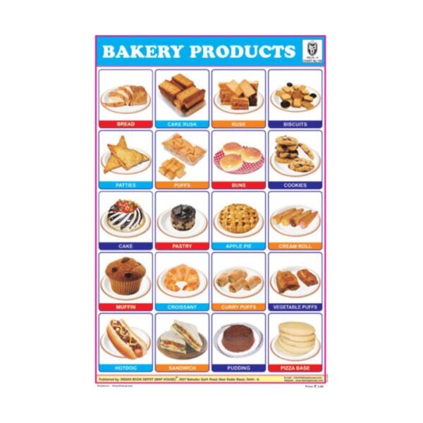 Bakery Products – Cut & Paste Educational Chart Paper
