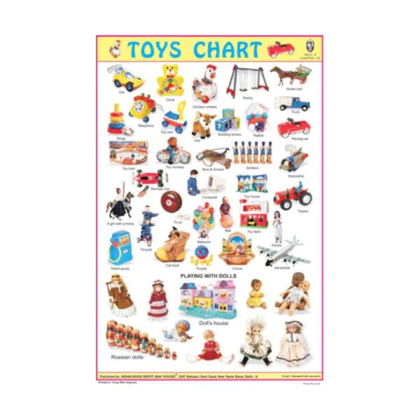 Toys – Cut & Paste Educational Chart Paper