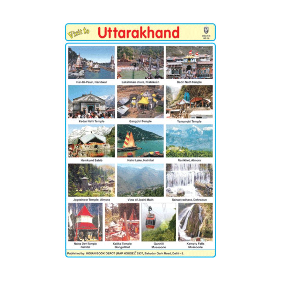 Uttarakhand – Cut & Paste Educational Chart Paper – Aamantran Stores