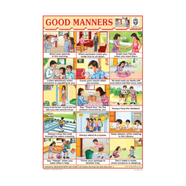 Good Manners – Cut & Paste Educational Chart Paper