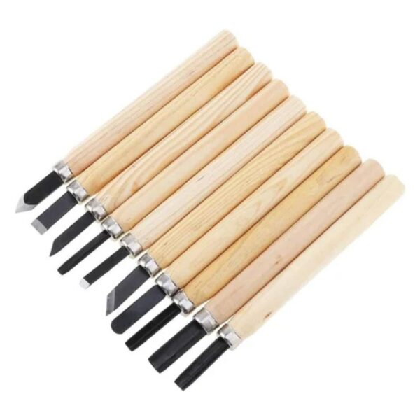 Wood Carving Set - 10 Pcs