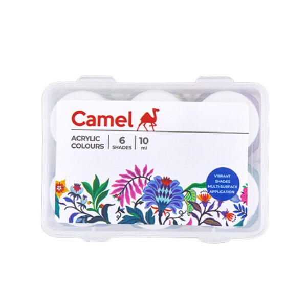 Camel Acrylic Colours - 6 Shades (10ML)