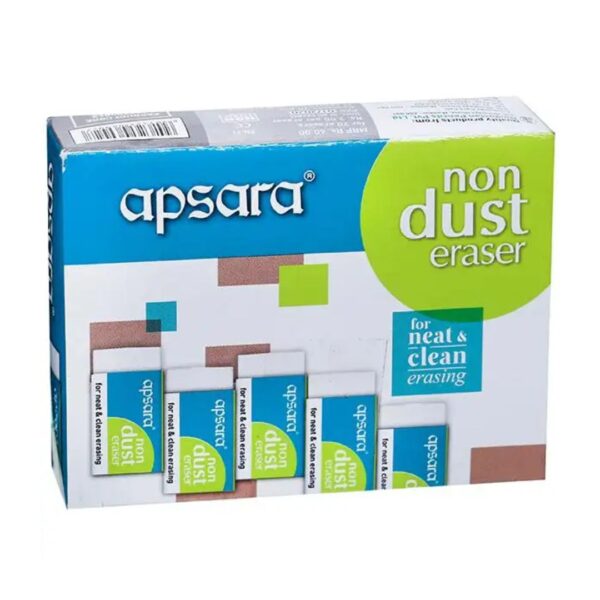 Apsara Non-Dust Eraser – 20 Pieces