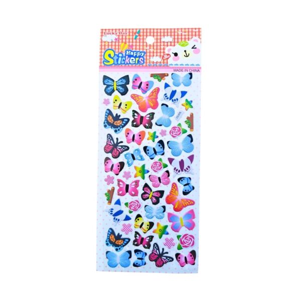 Butterflies Puff Stickers for Kids