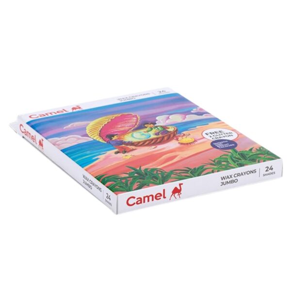 Camel Jumbo Wax Crayons – 24 Shades