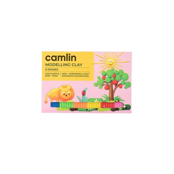 Camlin Modelling Clay – 6 Shades, 100g