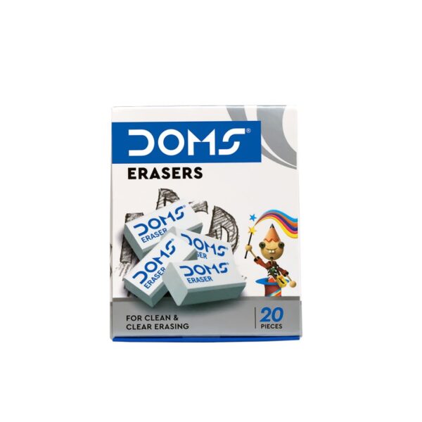 DOMS 20 Eraser Box – 20 Pieces