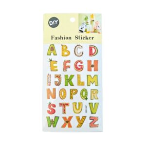 Fashion Craft Fruits Themed Alphabets Stickers