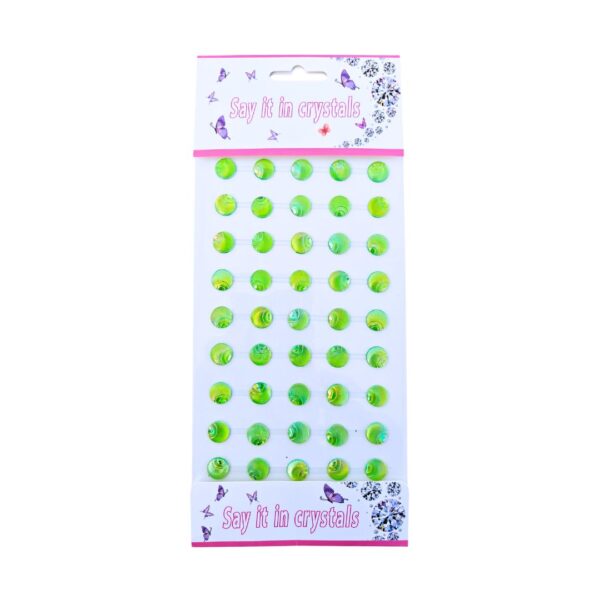 Shell Shaped Self-Adhesive Stones for Project – Green Theme