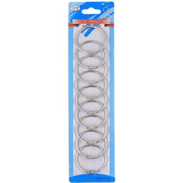 A pack of Book Ring Set - 38mm, 9 Pieces.