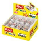 Flair Creative Bingo Dust Free Eraser showcasing its triangular shape.
