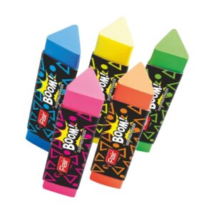 Flair Creative Boom Dust Free Eraser in a trendy colour, showcasing its size.