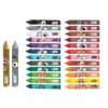 Close-up of the smooth colour transfer of Flair Creative Jumbo Wax Crayons.