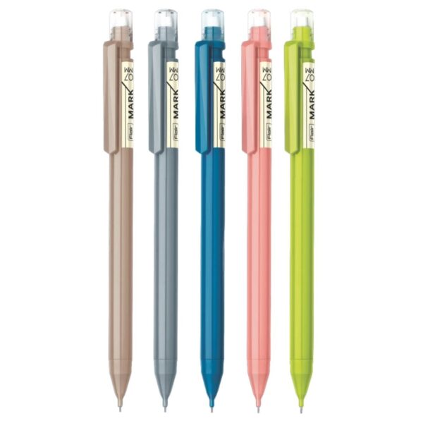 Make your mark clearly with the Flair Mark Mechanical Pencil - 0.7mm! Features an in-built eraser and attractive body colours (as per stock availability), perfect for clear writing with instant corrections.