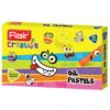 Flair Creative Oil Pastels - 12 Shades set, displaying the vibrant colours.