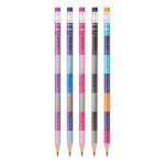 A group of Flair Creative Trix Xtra Dark Pencils showcasing their design.