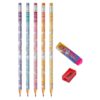 Close-up of a Flair Creative Unicorn Pencil showing its design.