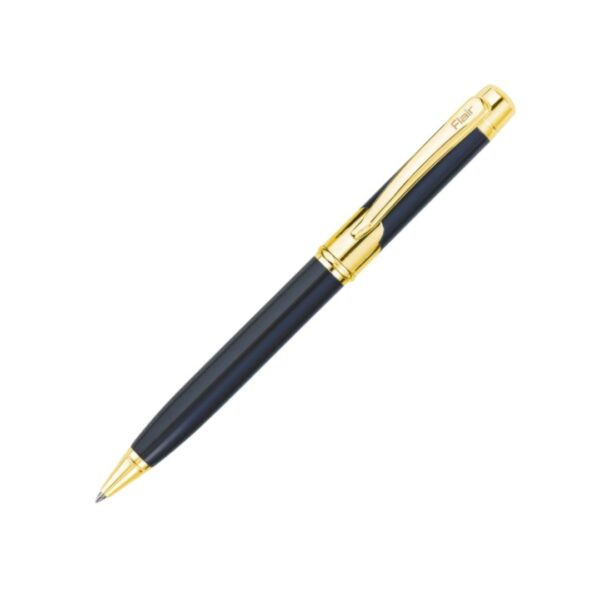 Flair Violin Metal Ball Pen showcasing its classic design with blue ink.
