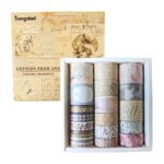A set of 20 Letters from Anna Vintage Washi Tapes showing various retro patterns and widths.