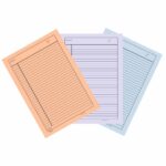 A pack of Neelgagan Thick Colour Paper (Ruled) showing its vibrant colours and ruled lines.