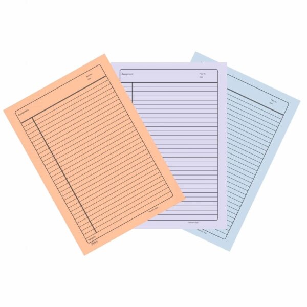A pack of Neelgagan Thick Colour Paper (Ruled) showing its vibrant colours and ruled lines.