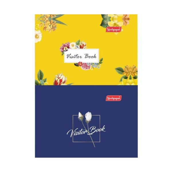 The elegant cover of the Neelgagan Visitor Book, showcasing its professional appearance.