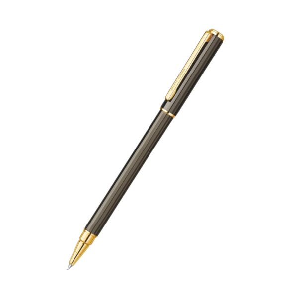 The Pierre Cardin Emperor Roller Pen showcasing its golden trims and rich body colors.