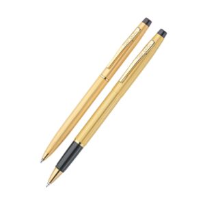 The Pierre Cardin Kriss Satin Gold Finish Pen Gift Set.