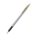 The Pierre Cardin Kriss White Gold Exclusive Roller Pen in its stylish gift box.
