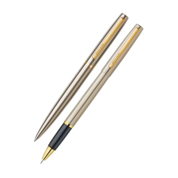 The Pierre Cardin Monza C/N Set showing both the roller and ball pens in their packaging.