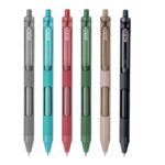 A close-up of the Zoox F7 0.7mm Roller Gel Pen, showing its tip and sleek design.