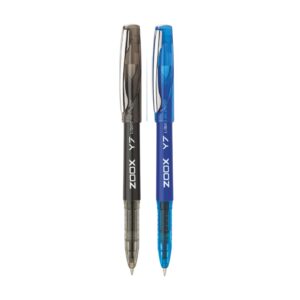 A close-up of the Flair Zoox Y7 Ball Pen showing its comfortable grip.