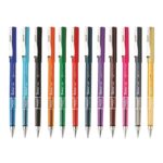 Hauser Sonic Multicolor Gel Pen set in its packaging, showcasing all 12 vibrant colors.