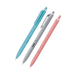 A collection of the XO RT Pens in blue, black, and red.