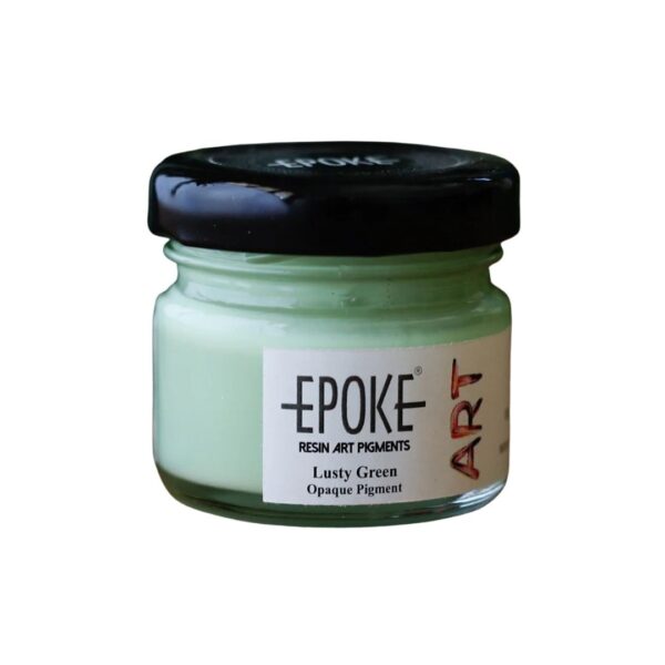 Epoke Lusty Green Opaque Pigment Paste 25gm container.