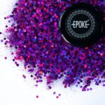 Epoke Magenta Mix Glitter 15 gms container.