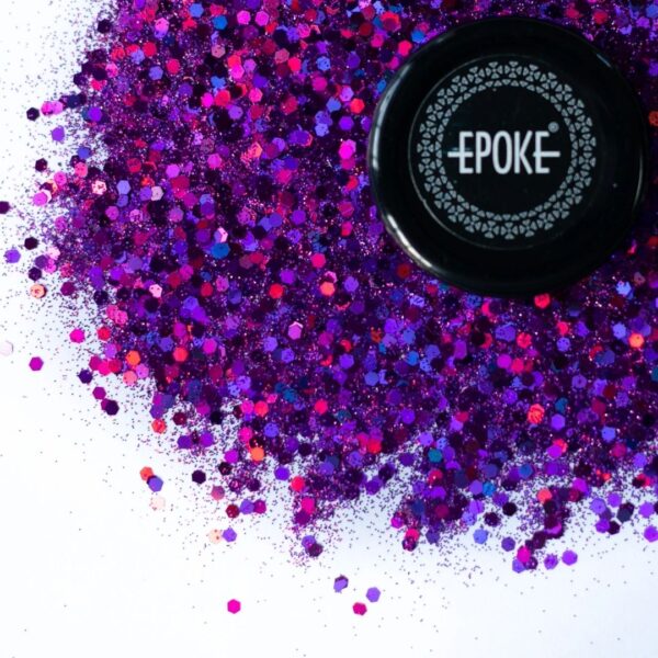 Epoke Magenta Mix Glitter 15 gms container.