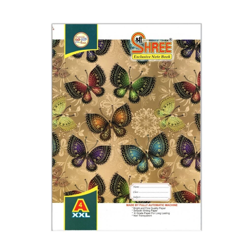 Dom's Notebook Ruled Pages Shree A4 Notebook – 52 Pages, Single Line Ruled – Aamantran Stores